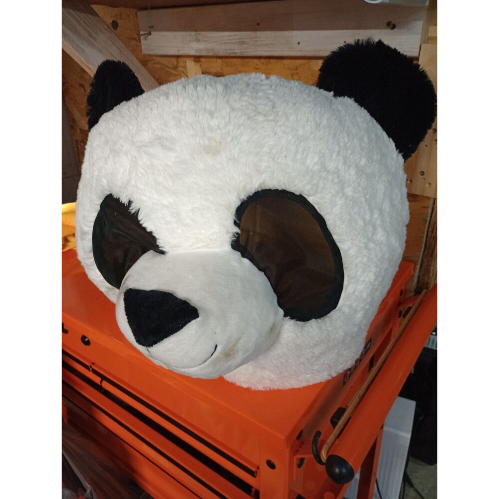 Plush Panda Bear Costume Mask Halloween Mascot Head